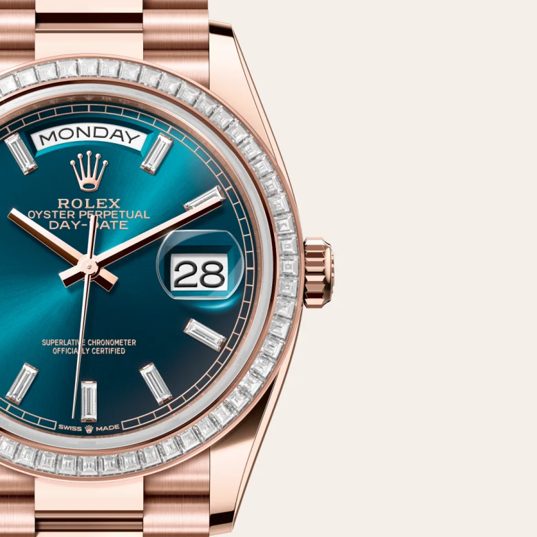 Rolex Day-Date 36 18 kt Everose gold, M128395TBR-0032